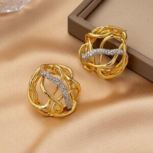 Alexis Bittar Two-Tone Stud Earrings